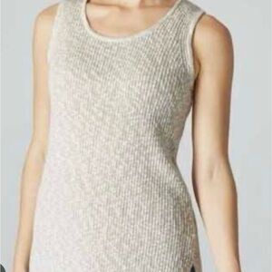 J. Jill Cream Sleeveless Tank Top size: M